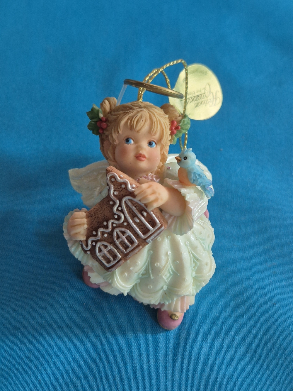 Ashton Drake Holly Day Angel Christmas Ornament Wishing You the Warmth of Faith